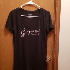 Large Victoria Secret V neck T shirt.